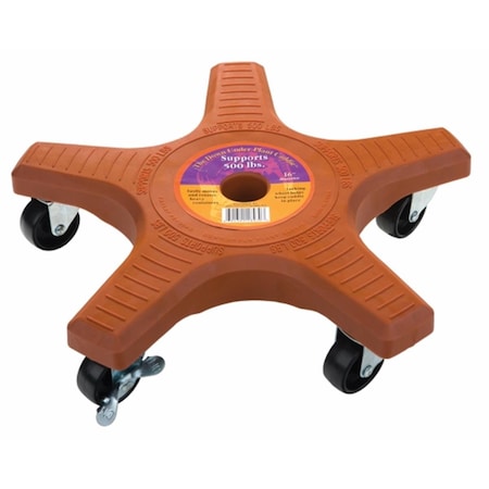 The Plant Stand Plantstand 16in. Terra Cotta 5-Wheel Single Plant Caddie PL309825